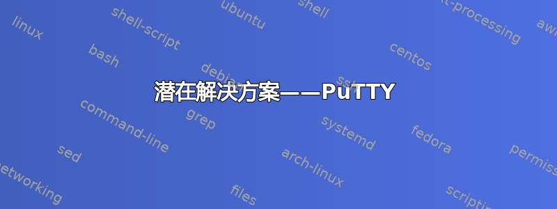 潜在解决方案——PuTTY