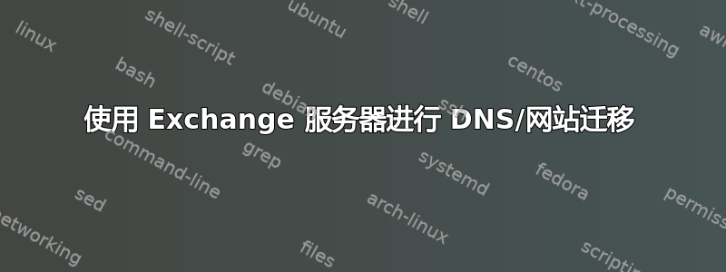 使用 Exchange 服务器进行 DNS/网站迁移