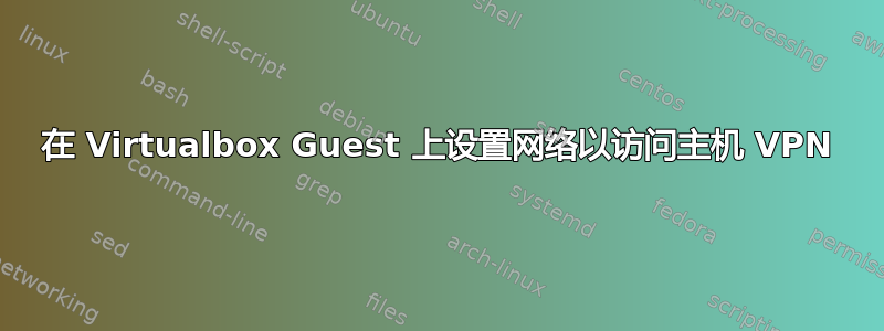 在 Virtualbox Guest 上设置网络以访问主机 VPN