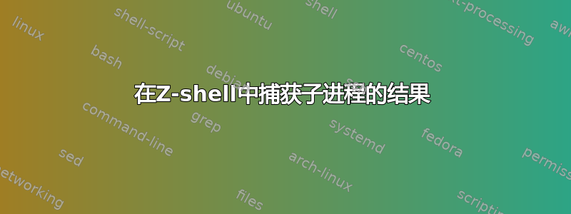 在Z-shell中捕获子进程的结果