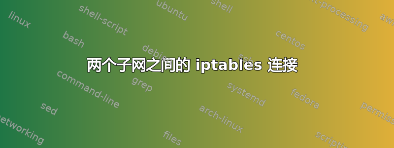 两个子网之间的 iptables 连接 