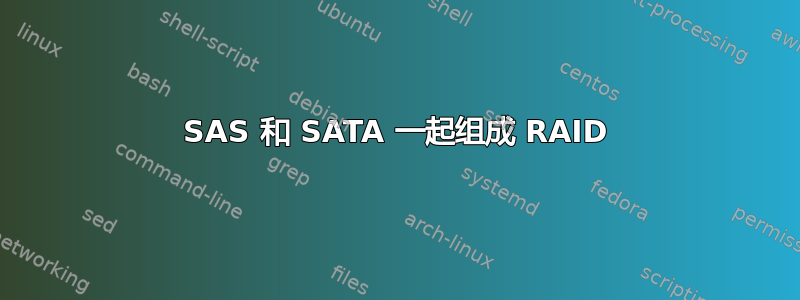 SAS 和 SATA 一起组成 RAID