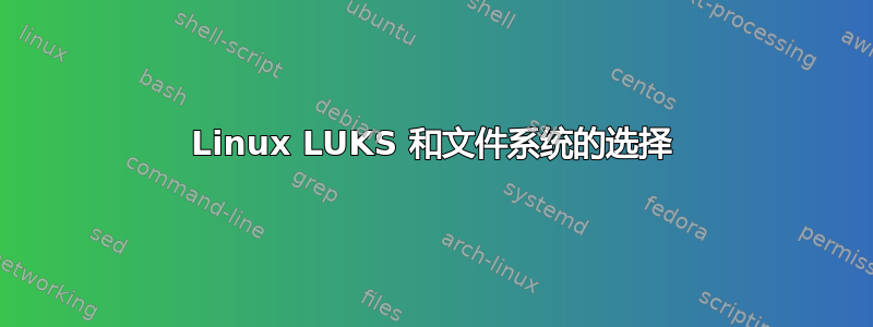 Linux LUKS 和文件系统的选择