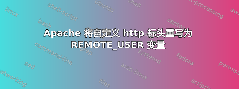 Apache 将自定义 http 标头重写为 REMOTE_USER 变量