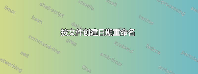 按文件创建日期重命名