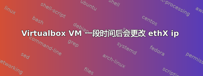 Virtualbox VM 一段时间后会更改 ethX ip