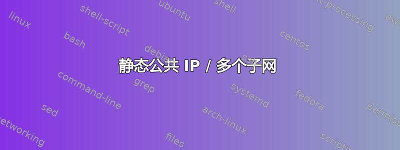 静态公共 IP / 多个子网