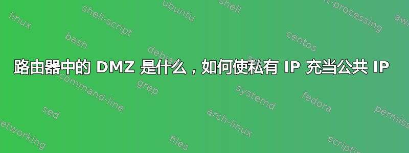 路由器中的 DMZ 是什么，如何使私有 IP 充当公共 IP