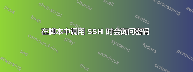 在脚本中调用 SSH 时会询问密码