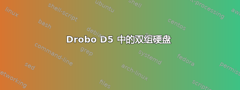 Drobo D5 中的双组硬盘