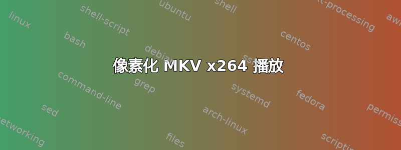 像素化 MKV x264 播放