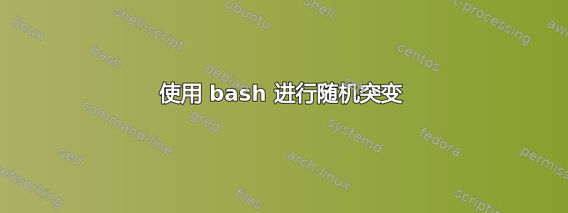 使用 bash 进行随机突变