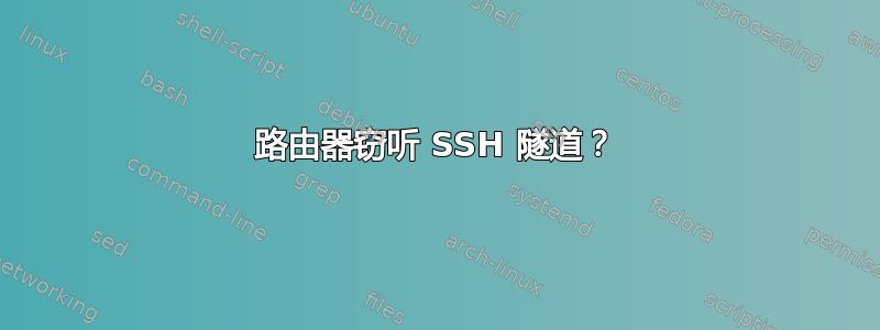 路由器窃听 SSH 隧道？