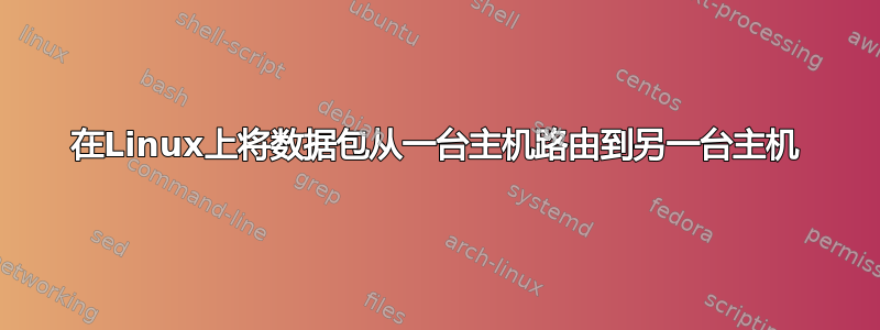 在Linux上将数据包从一台主机路由到另一台主机