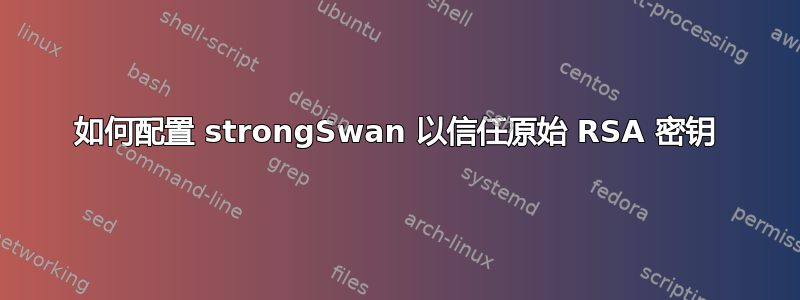 如何配置 strongSwan 以信任原始 RSA 密钥