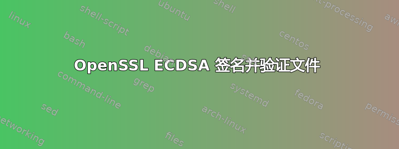 OpenSSL ECDSA 签名并验证文件