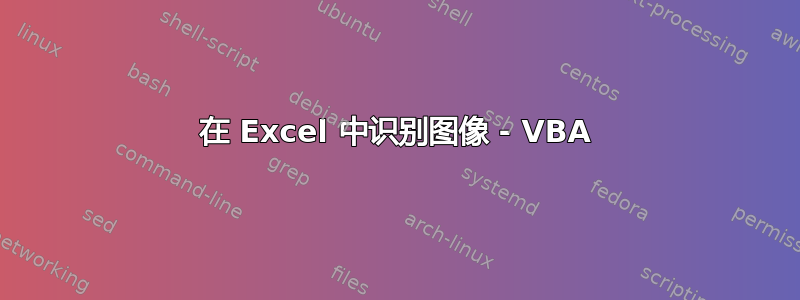 在 Excel 中识别图像 - VBA