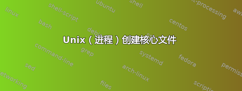 Unix（进程）创建核心文件