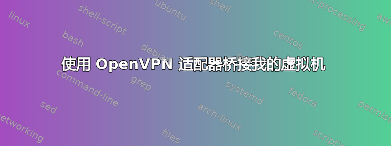 使用 OpenVPN 适配器桥接我的虚拟机