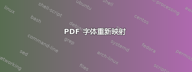 PDF 字体重新映射