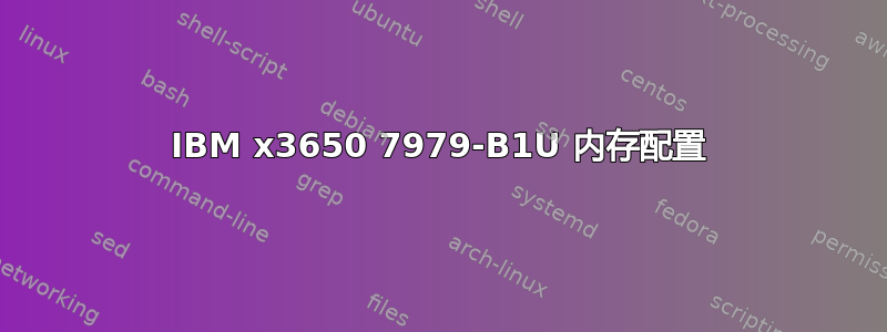 IBM x3650 7979-B1U 内存配置