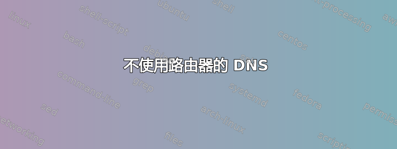 不使用路由器的 DNS