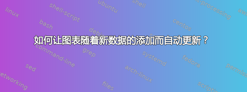 如何让图表随着新数据的添加而自动更新？