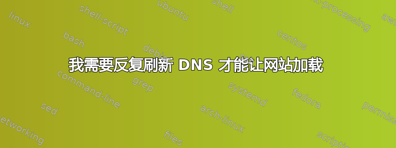 我需要反复刷新 DNS 才能让网站加载