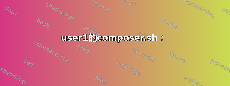 user1的composer.sh：