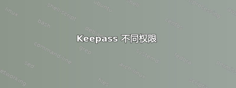 Keepass 不同权限