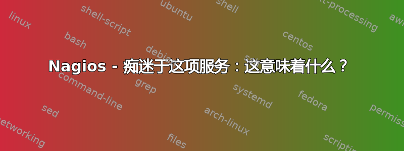 Nagios - 痴迷于这项服务：这意味着什么？