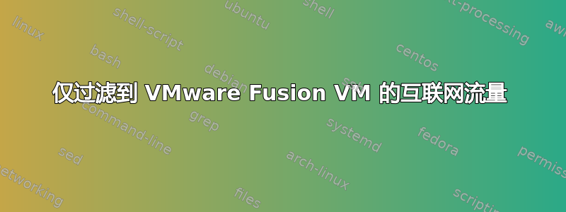 仅过滤到 VMware Fusion VM 的互联网流量