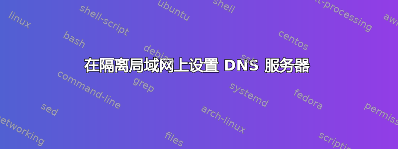 在隔离局域网上设置 DNS 服务器