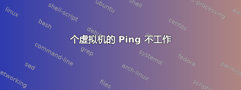 2 个虚拟机的 Ping 不工作