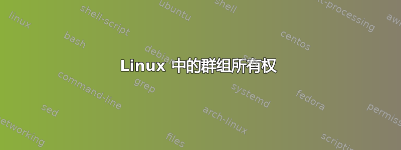 Linux 中的群组所有权