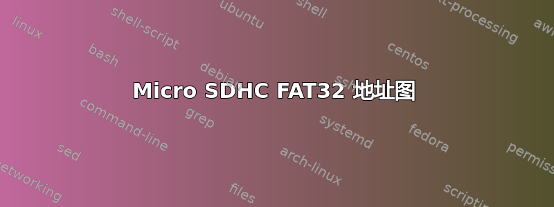 Micro SDHC FAT32 地址图