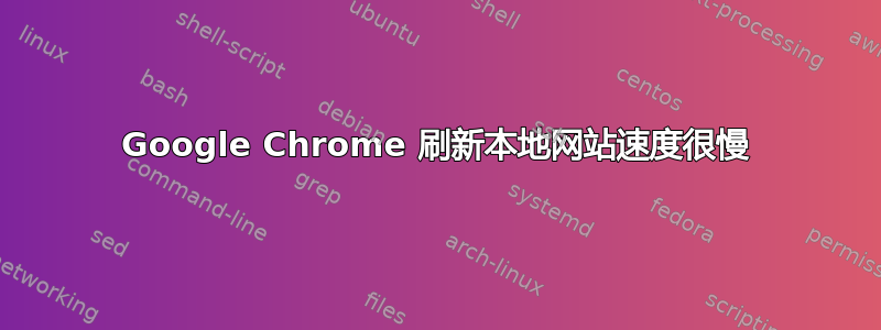 Google Chrome 刷新本地网站速度很慢