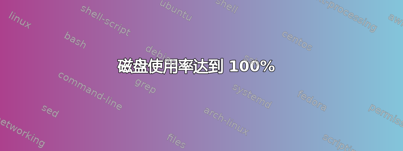 磁盘使用率达到 100% 