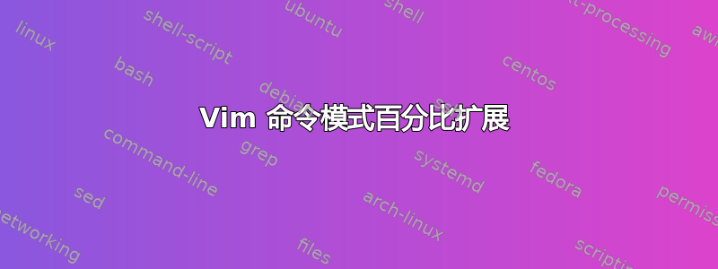 Vim 命令模式百分比扩展