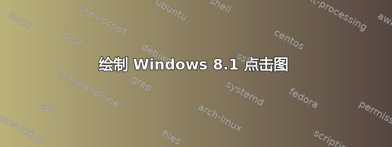 绘制 Windows 8.1 点击图