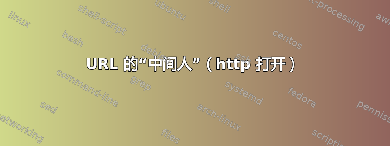 URL 的“中间人”（http 打开）