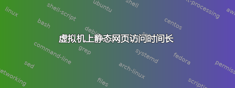 虚拟机上静态网页访问时间长