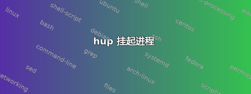 hup 挂起进程