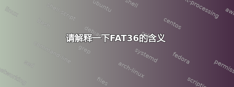 请解释一下FAT36的含义