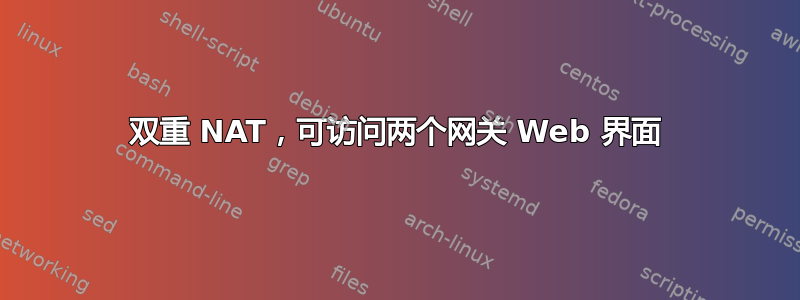 双重 NAT，可访问两个网关 Web 界面