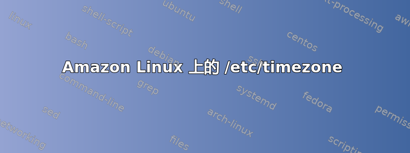 Amazon Linux 上的 /etc/timezone