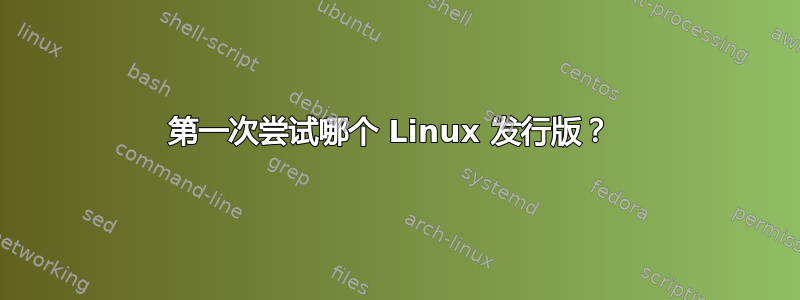 第一次尝试哪个 Linux 发行版？ 