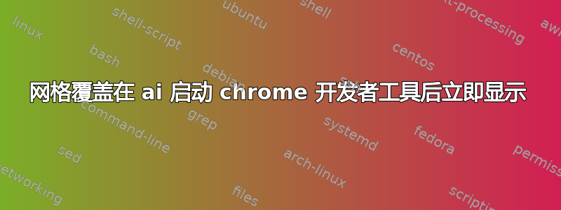 网格覆盖在 ai 启动 chrome 开发者工具后立即显示