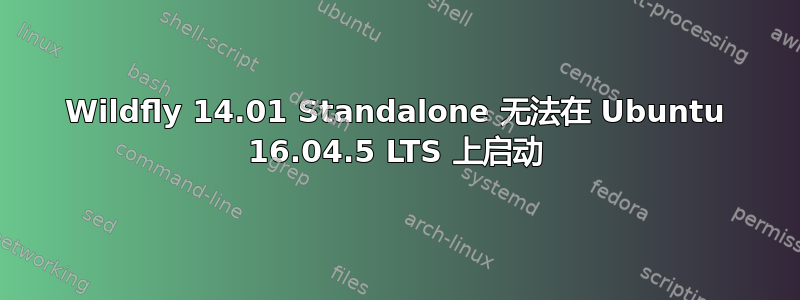 Wildfly 14.01 Standalone 无法在 Ubuntu 16.04.5 LTS 上启动