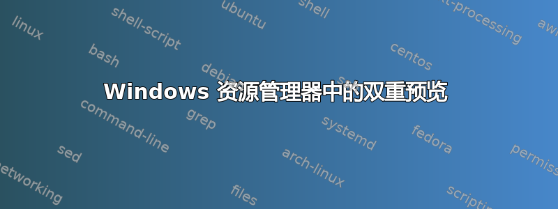 Windows 资源管理器中的双重预览